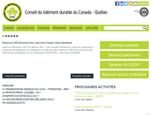 Tablet Screenshot of batimentdurable.ca